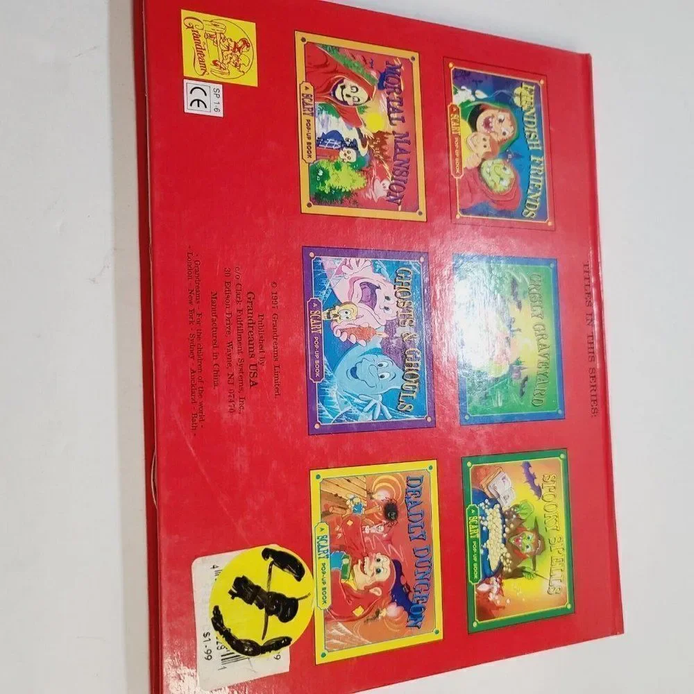 Vintage 90s 1997 Halloween Fiendiesh Friends Scary Pop Up Book